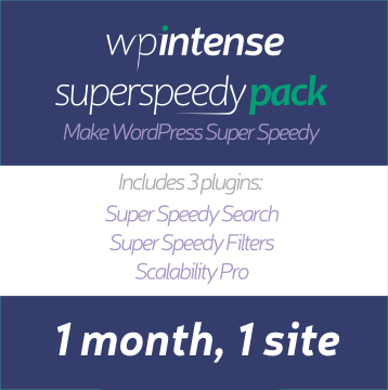 Super Speedy Pack - 1 Month, 1 Site Subscription